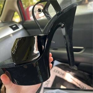 Elegant Black Platform Heels